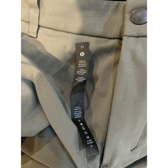 Lululemon MP26 Men’s Commission Classic-Fit Pant 28” – Size 31 Grey Sage - Picture 5 of 6